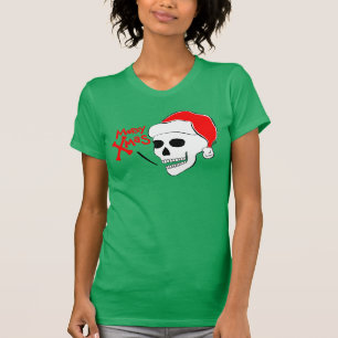Skull Santa Merry Xmas T-Shirt