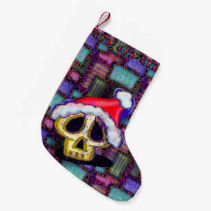 Skull Santa Scary Christmas Small Christmas Stocking