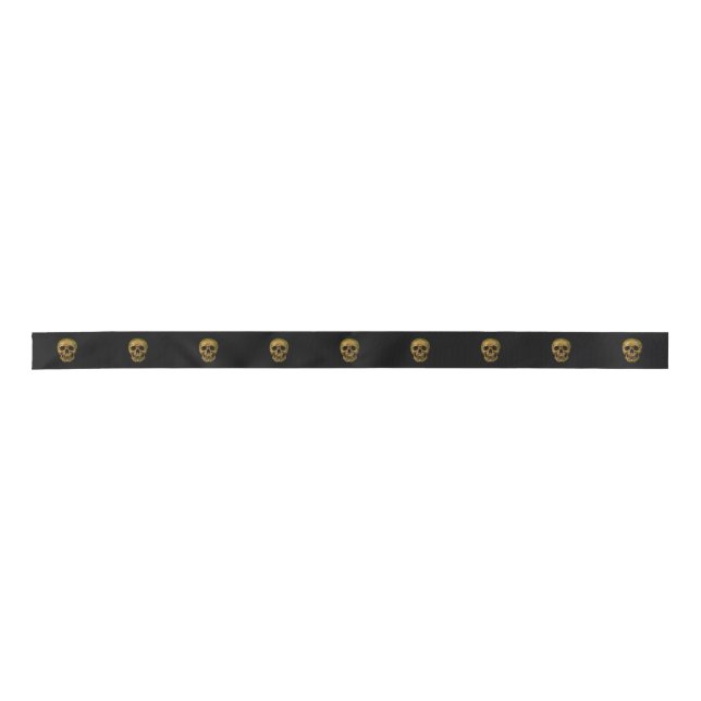 Skull Satin Ribbon (Front)