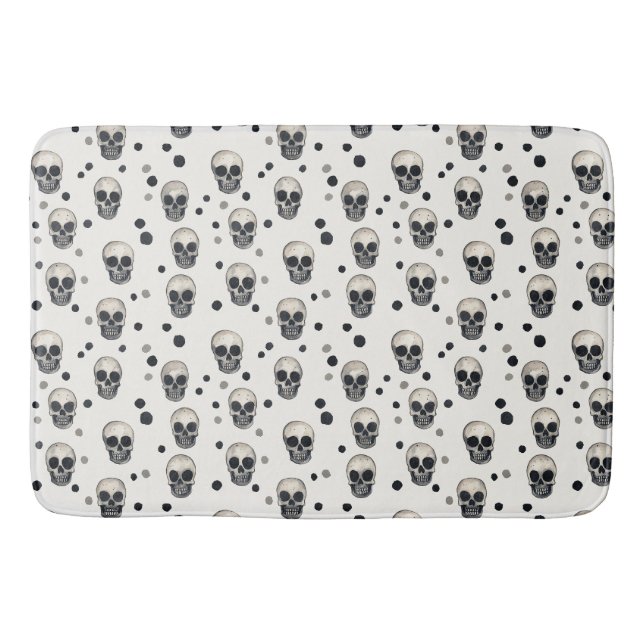 Skull Scatter – Echoes of the Unseen Bath Mat (Front)