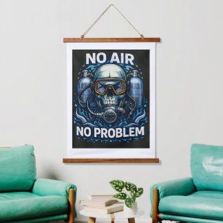 Skull SCUBA Diver Wall Art