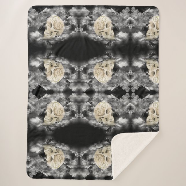 Skull Sherpa Blanket (Front)