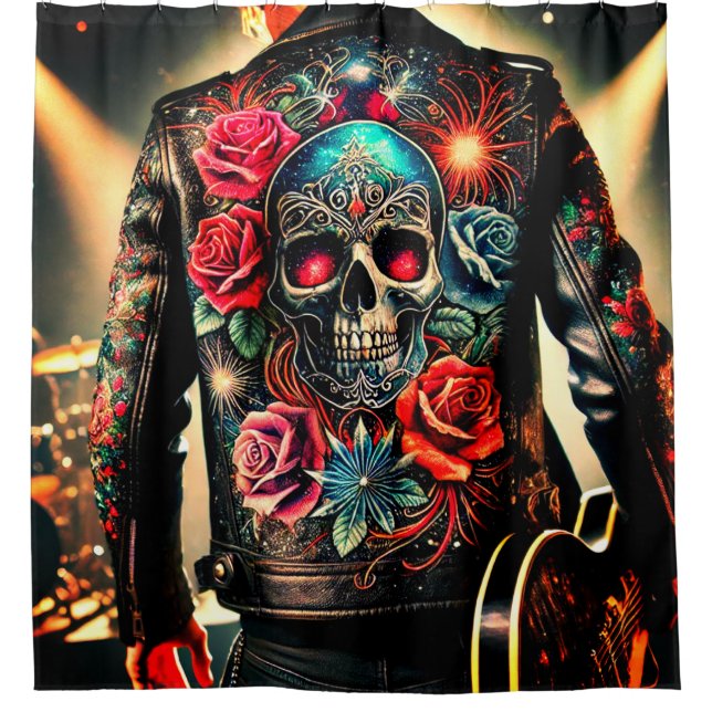 Skull Shower Curtain (Front)