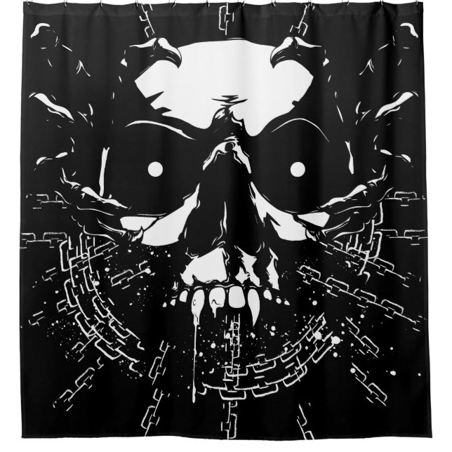Skull Shower Curtain (Front)