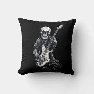 Skull Shredder – Spooky Electric Guitar T-Shirt Cushion