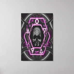 skull Sigils and seals Canvas Print