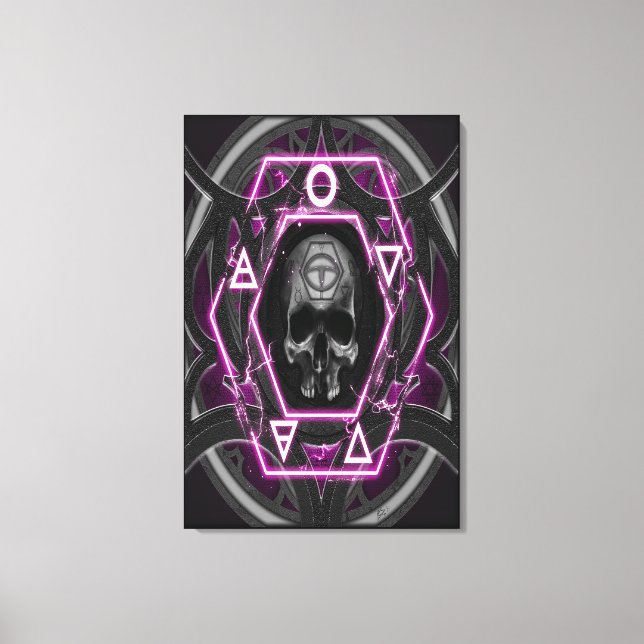 skull Sigils and seals Canvas Print (Front)
