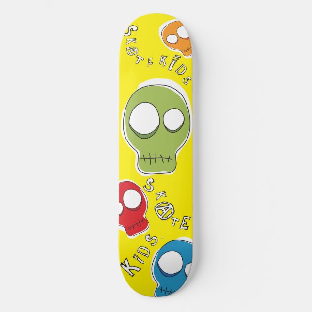 Skull Skate Kids Skateboard (Front)