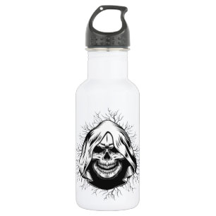 Skull Skeleton Halloween Water Bottle