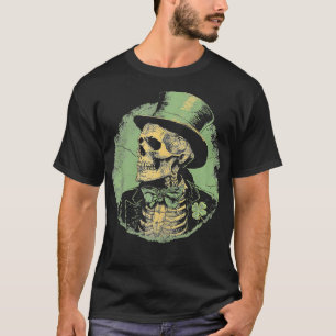 Skull Skeleton St Patricks Day Saint Paddys T-Shirt