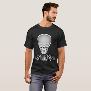 Skull Skeleton Xray Photo Human Anatomy T-Shirt