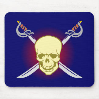 skull skull swords swords mouse mat