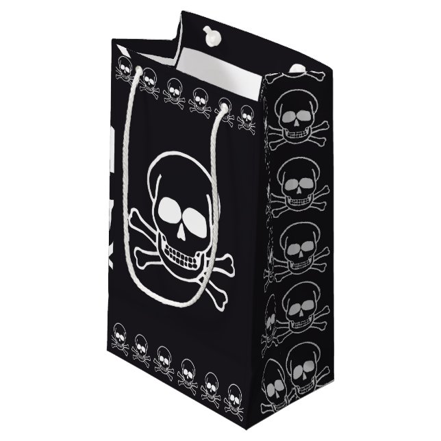 Skull Small Gift Bag (Front Angled)