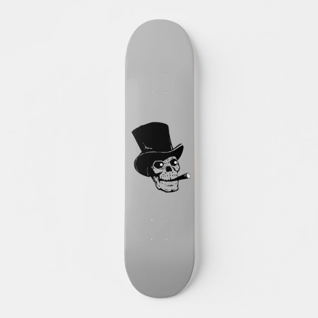 SKULL SMOKING CIGAR SKATEBOARDS (Front)