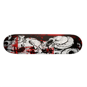 skull snake skateboard