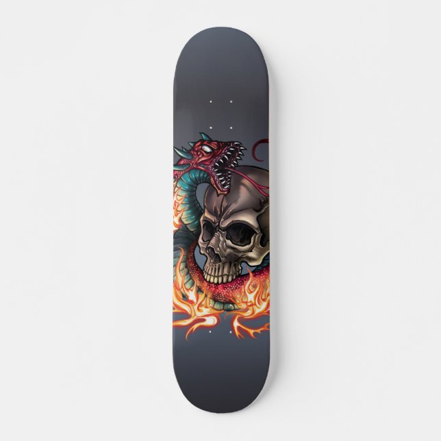 Skull + Snake Skateboard (Front)