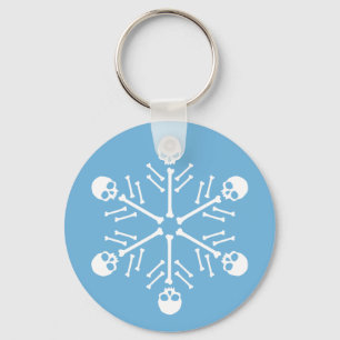 Skull Snowflakes Key Ring