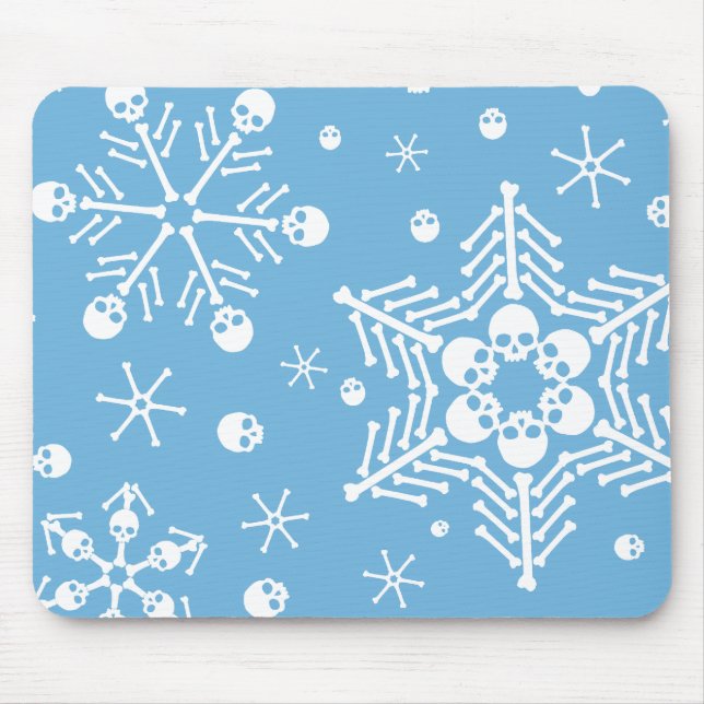 Skull Snowflakes Mouse Mat (Front)