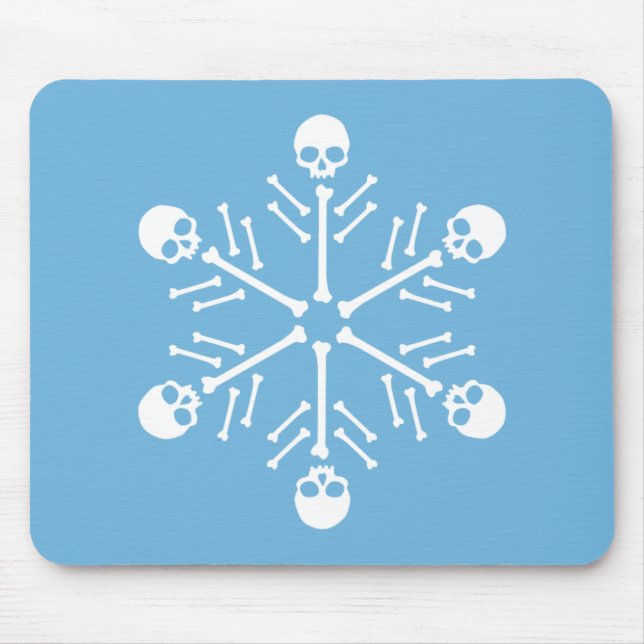 Skull Snowflakes Mouse Mat (Front)
