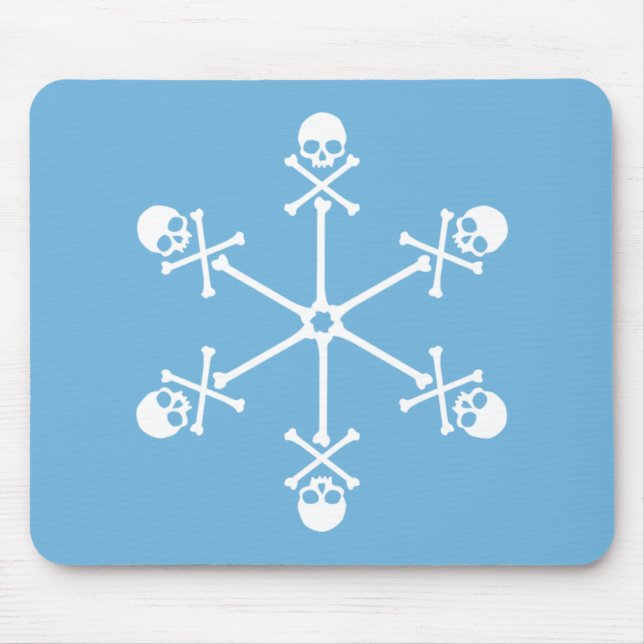 Skull Snowflakes Mouse Mat (Front)