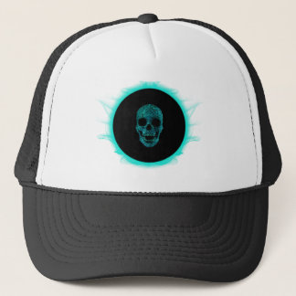 skull space trucker hat