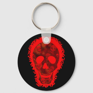 Skull Spectres Big Skull Red keychain