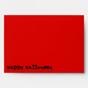 Skull Spectres Red 'Happy Halloween' envelope