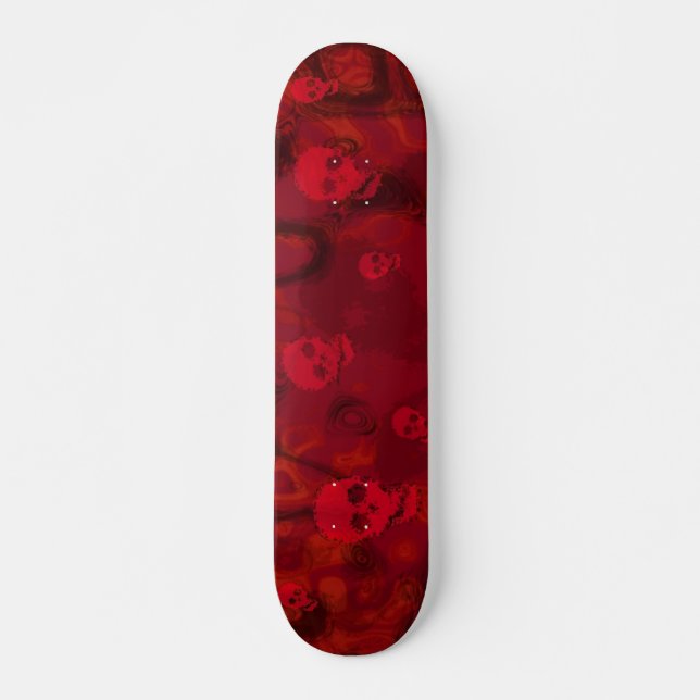 Skull Spectres Red skateboard (Front)