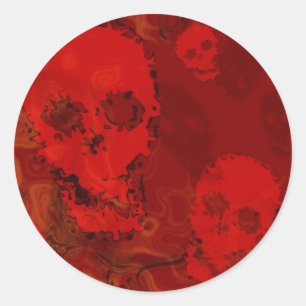 Skull Spectres Red sticker