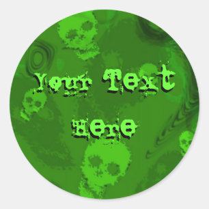 Skull Spectres 'Your Text' sticker