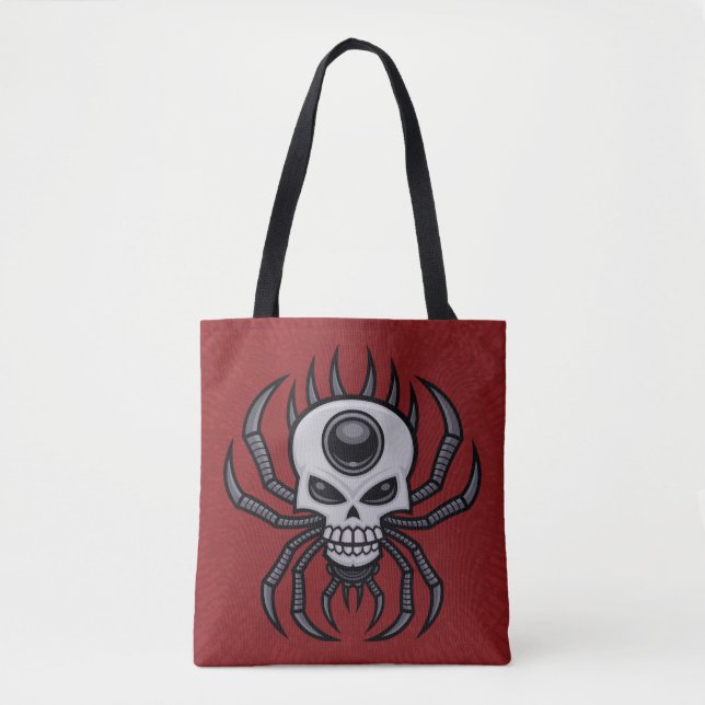 Skull Spider Tote Bag (Front)