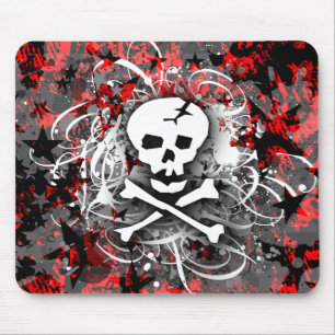 Skull Splatter Mouse Mat