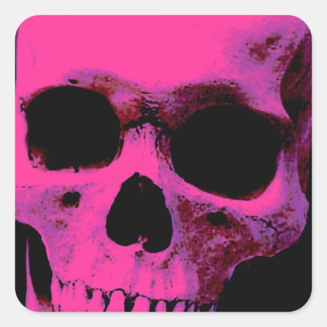 Skull Square Sticker (Front)