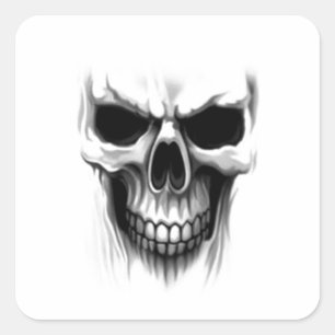 Skull Square Sticker