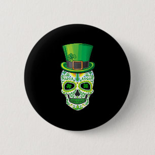 Skull St Patricks Day Irish Funny Saint Patricks D 6 Cm Round Badge