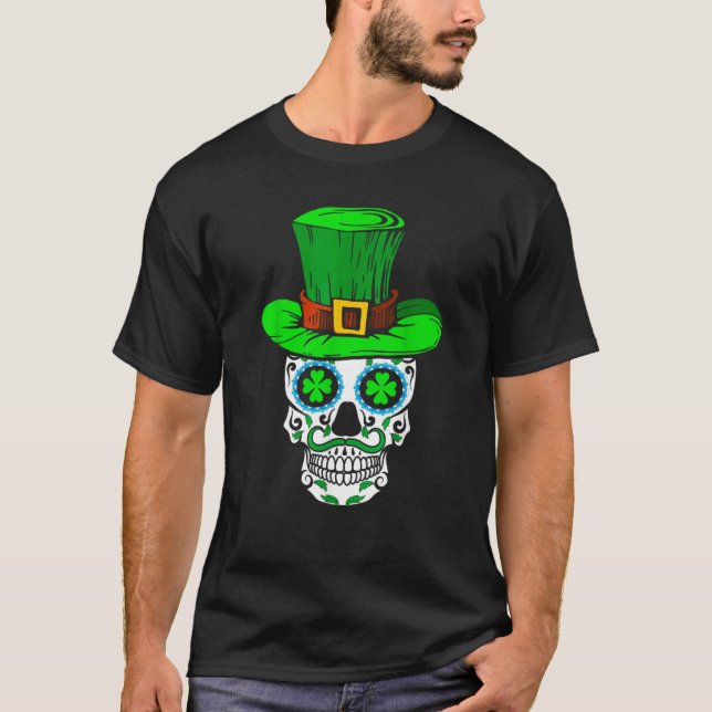 Skull St Patricks Day Irish Saint Patricks Day of  T-Shirt (Front)