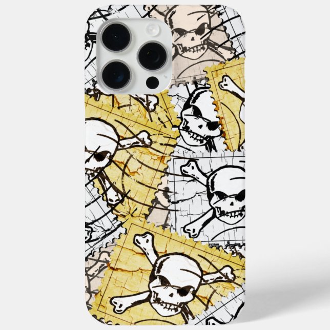 Skull Stamp Case-Mate iPhone Case (Back)