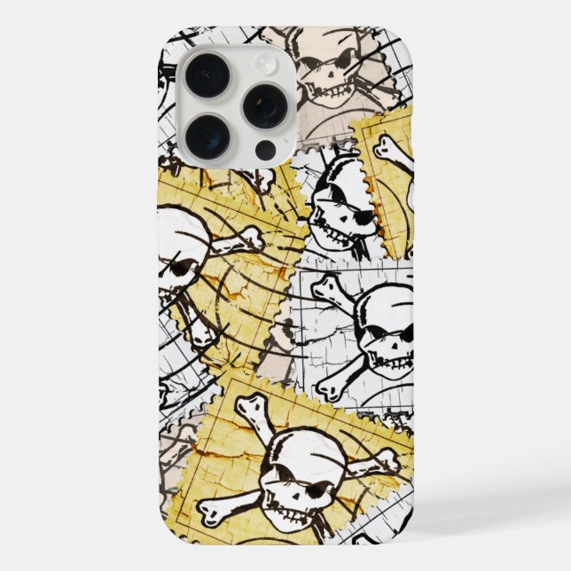 Skull Stamp iPhone Case (Back)