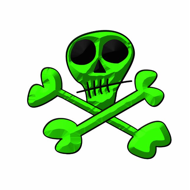 skull standing photo sculpture (Front)