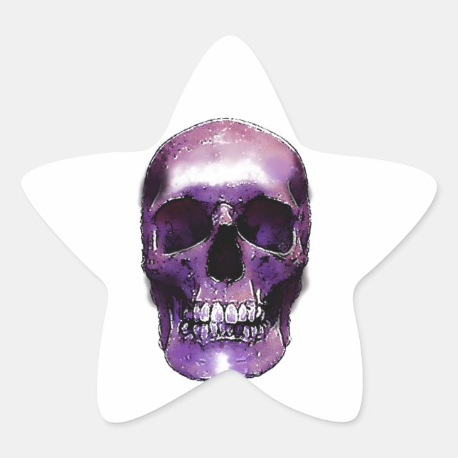 Skull Star Sticker (Front)