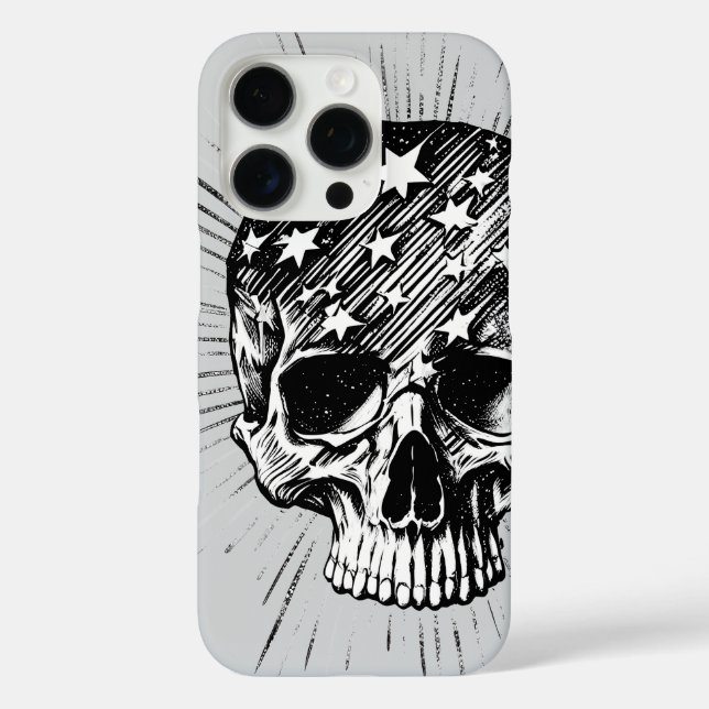 Skull & Stars II Case-Mate iPhone Case (Back)
