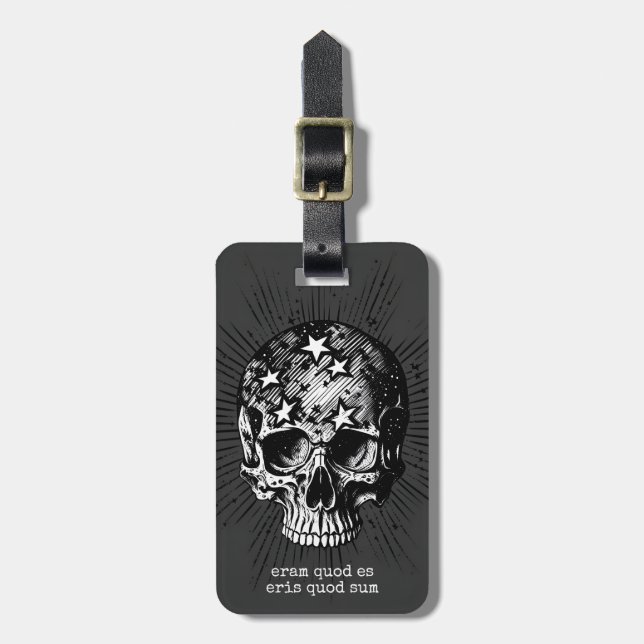 Skull & Stars III Luggage Tag (Front Vertical)