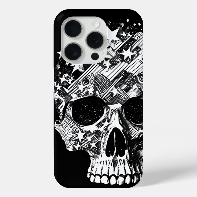 Skull & Stars IV Case-Mate iPhone Case (Back)