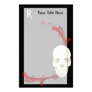 Goth Custom Stationery, Goth Stationery Templates