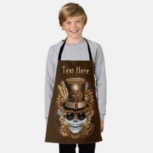 Skull Steampunk Voodoo Retro Machine Apron
