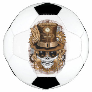 Skull Steampunk Voodoo Retro Machine Football