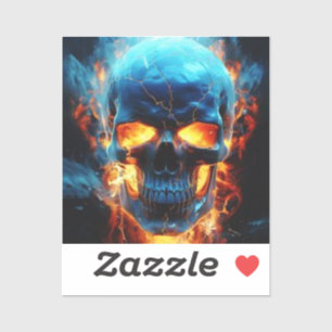 Skull sticker