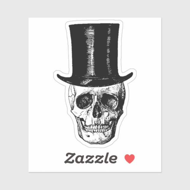 Skull Stickers, Skull Laptop Sticker, (Sheet)