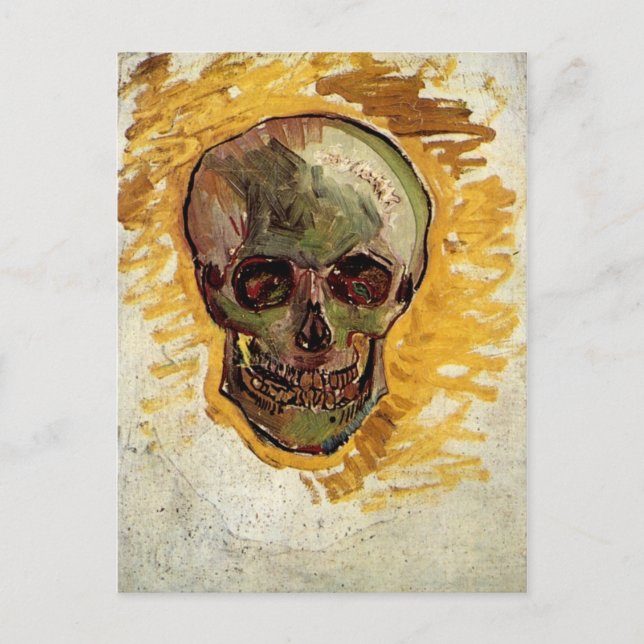 Skull Still Life (F297a) Van Gogh Fine Art Postcard (Front)