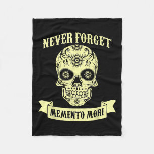 Skull Stoic Readers Ancient Philosopher Life I Nev Fleece Blanket